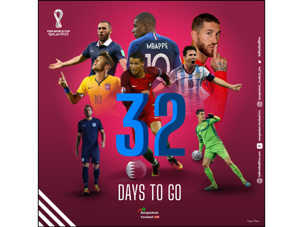 Countdown Poster of Qatar World Cup 2022